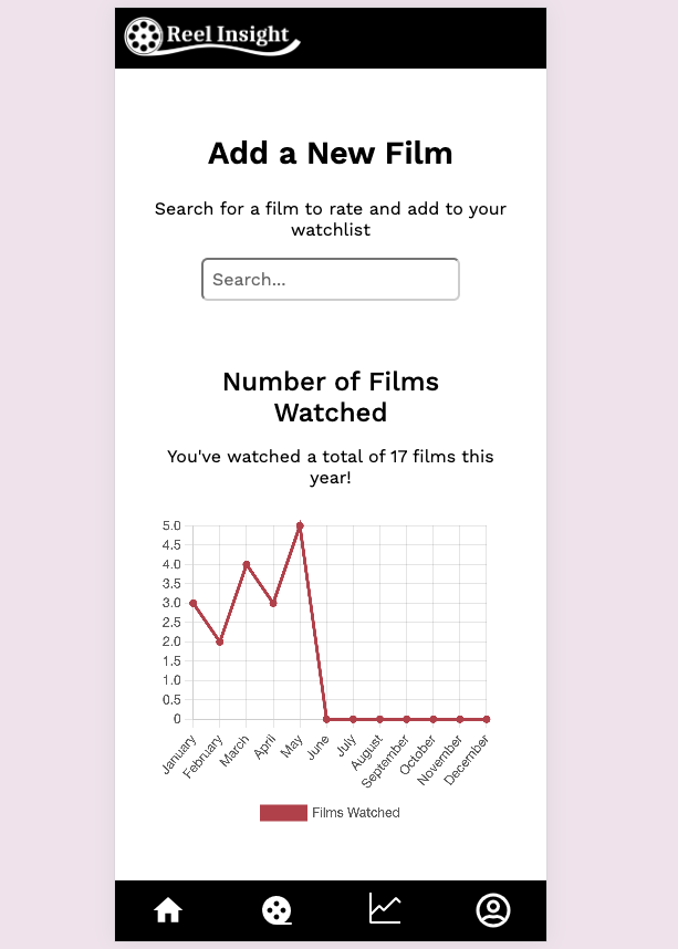 Screenshot of Reel Insight App